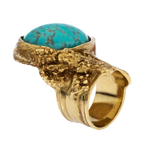 turquoise YVES SAINT LAURENT Rings for Women 